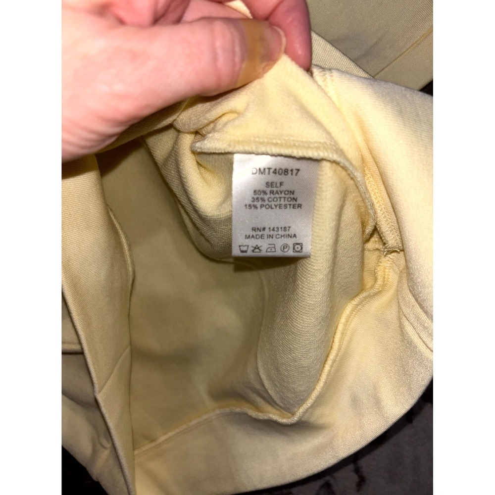 Dance & Marvel Butter Yellow Quarter Zip Top – Womens Medium‎ – NWT - Picture 5 of 9